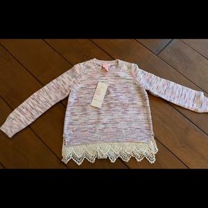 Design History Crochet Hem sweater